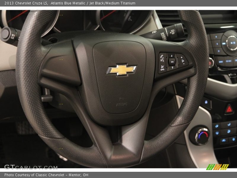 Atlantis Blue Metallic / Jet Black/Medium Titanium 2013 Chevrolet Cruze LS