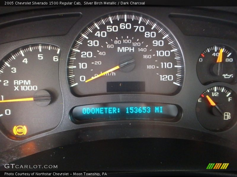 Silver Birch Metallic / Dark Charcoal 2005 Chevrolet Silverado 1500 Regular Cab
