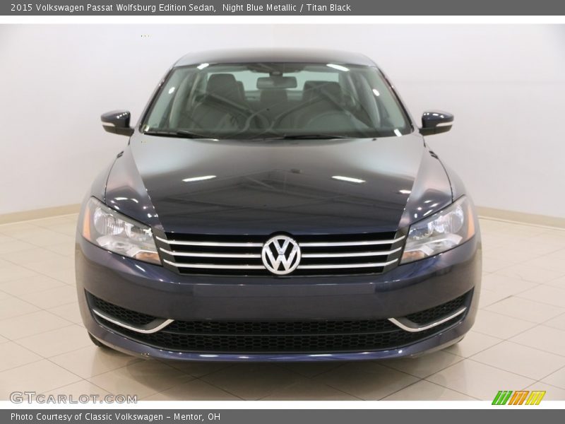 Night Blue Metallic / Titan Black 2015 Volkswagen Passat Wolfsburg Edition Sedan