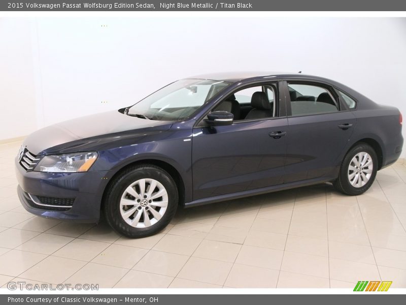 Night Blue Metallic / Titan Black 2015 Volkswagen Passat Wolfsburg Edition Sedan