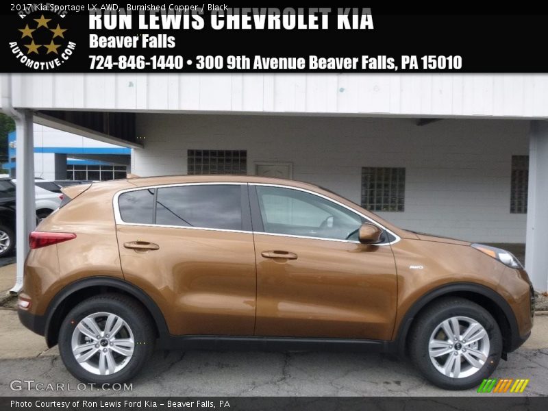 Burnished Copper / Black 2017 Kia Sportage LX AWD