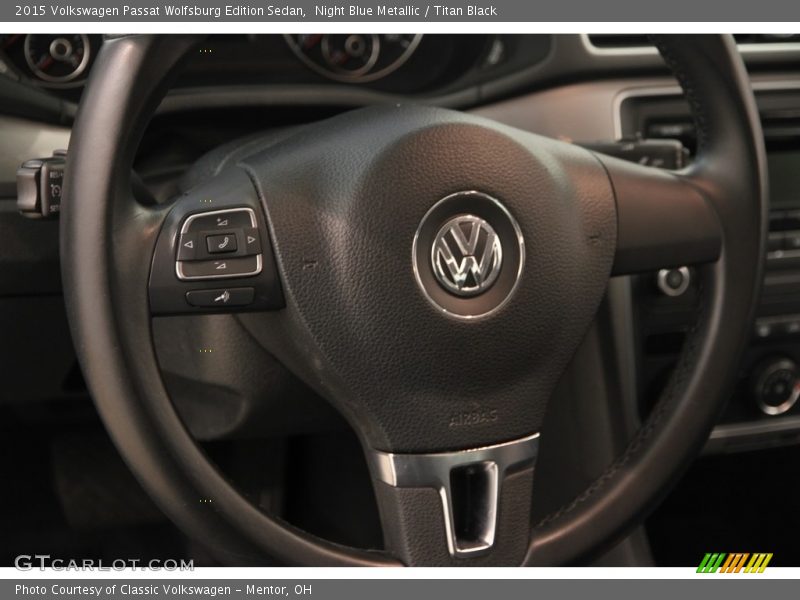 Night Blue Metallic / Titan Black 2015 Volkswagen Passat Wolfsburg Edition Sedan