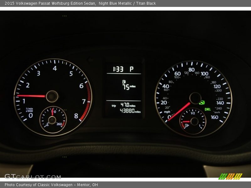 Night Blue Metallic / Titan Black 2015 Volkswagen Passat Wolfsburg Edition Sedan