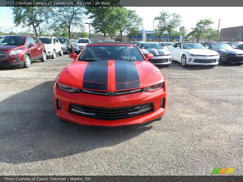 Red Hot / Jet Black 2017 Chevrolet Camaro LT Convertible