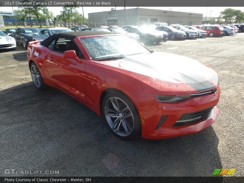 Red Hot / Jet Black 2017 Chevrolet Camaro LT Convertible