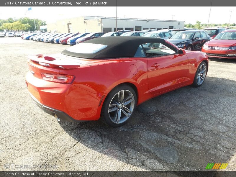 Red Hot / Jet Black 2017 Chevrolet Camaro LT Convertible