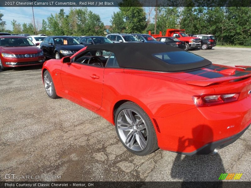 Red Hot / Jet Black 2017 Chevrolet Camaro LT Convertible