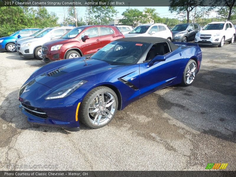 Admiral Blue / Jet Black 2017 Chevrolet Corvette Stingray Convertible