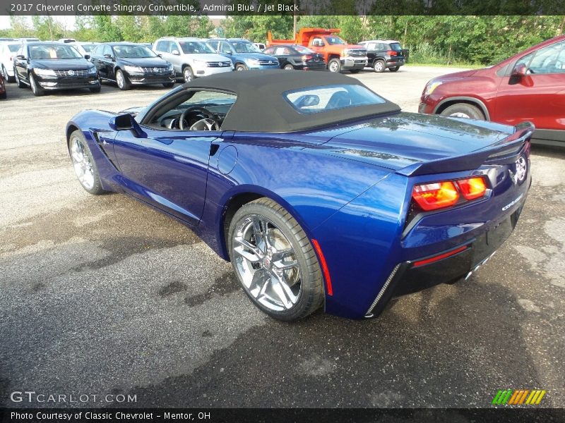 Admiral Blue / Jet Black 2017 Chevrolet Corvette Stingray Convertible