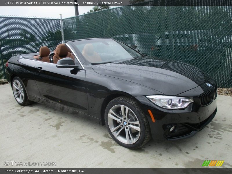 Jet Black / Saddle Brown 2017 BMW 4 Series 430i xDrive Convertible