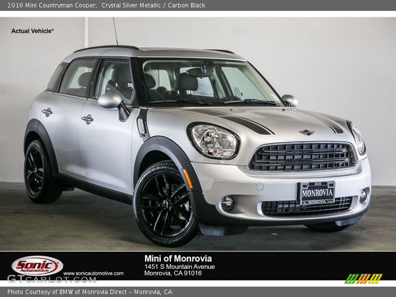 Crystal Silver Metallic / Carbon Black 2016 Mini Countryman Cooper