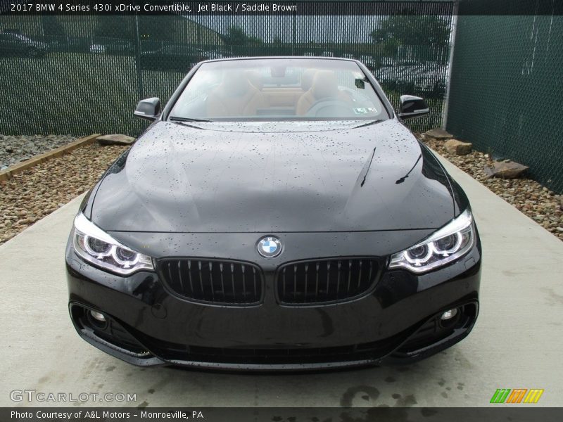 Jet Black / Saddle Brown 2017 BMW 4 Series 430i xDrive Convertible