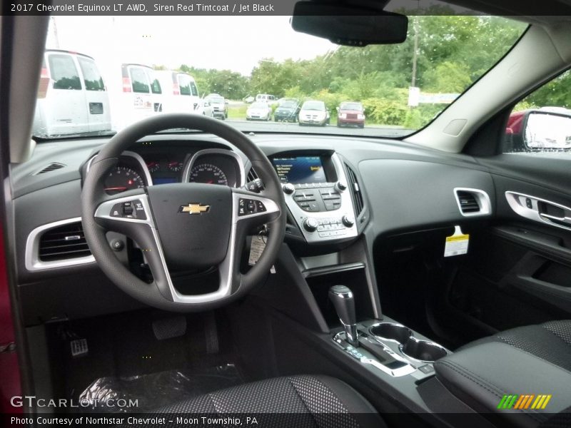 Siren Red Tintcoat / Jet Black 2017 Chevrolet Equinox LT AWD