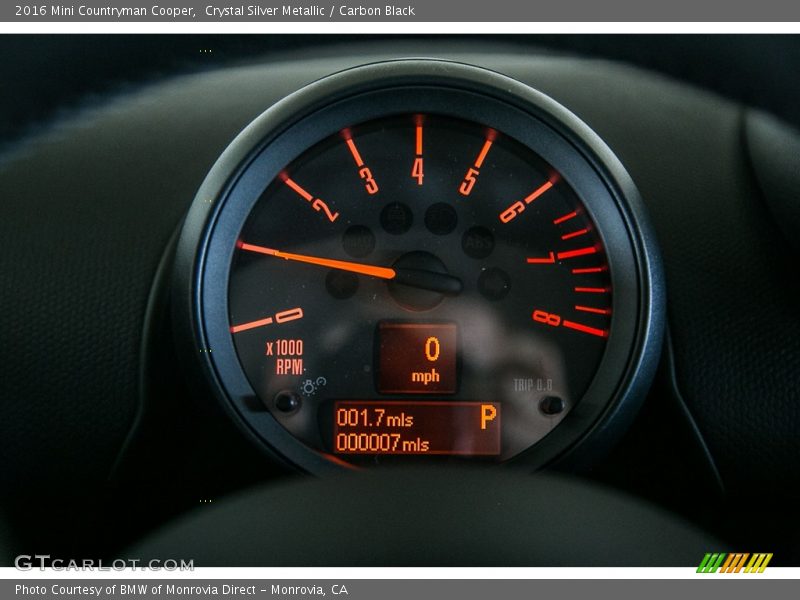 Crystal Silver Metallic / Carbon Black 2016 Mini Countryman Cooper