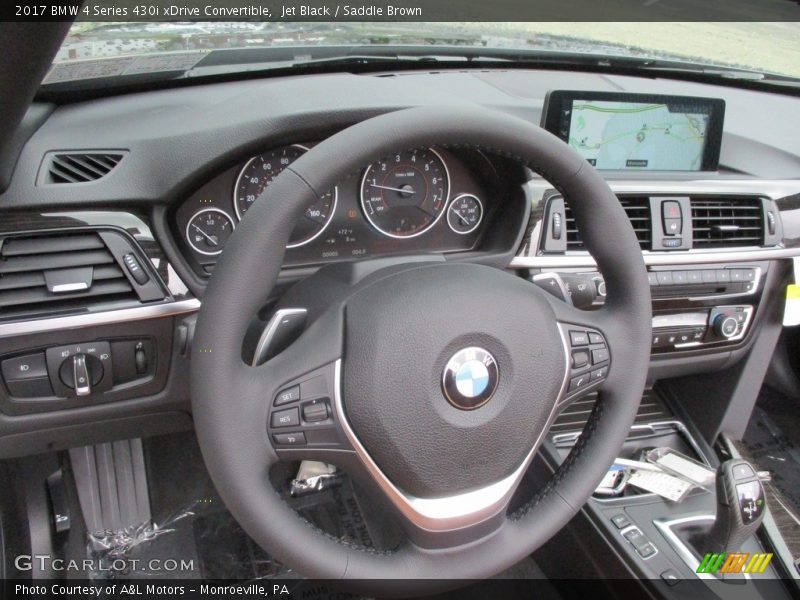 Jet Black / Saddle Brown 2017 BMW 4 Series 430i xDrive Convertible