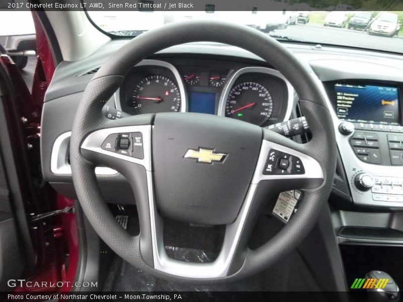 Siren Red Tintcoat / Jet Black 2017 Chevrolet Equinox LT AWD