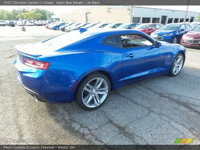 Hyper Blue Metallic / Jet Black 2017 Chevrolet Camaro LT Coupe