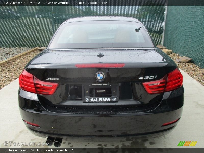 Jet Black / Saddle Brown 2017 BMW 4 Series 430i xDrive Convertible