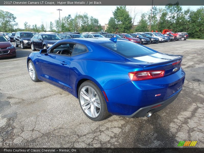 Hyper Blue Metallic / Jet Black 2017 Chevrolet Camaro LT Coupe