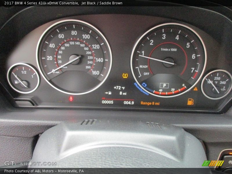  2017 4 Series 430i xDrive Convertible 430i xDrive Convertible Gauges
