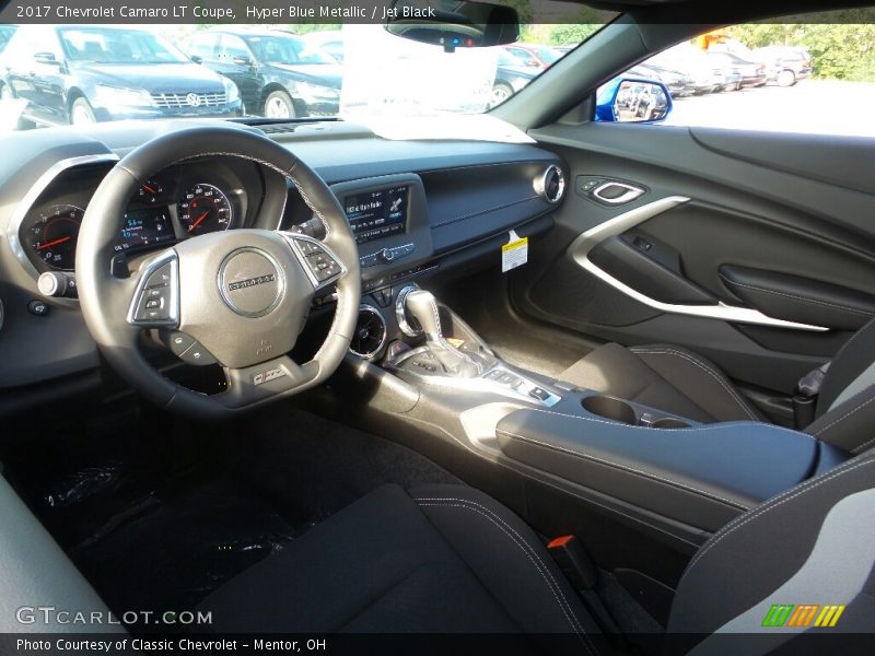 Hyper Blue Metallic / Jet Black 2017 Chevrolet Camaro LT Coupe