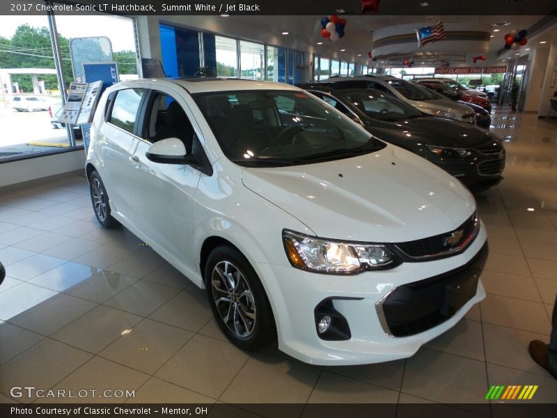 Summit White / Jet Black 2017 Chevrolet Sonic LT Hatchback