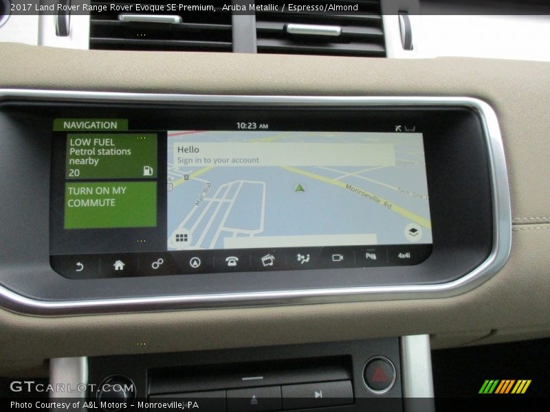 Navigation of 2017 Range Rover Evoque SE Premium
