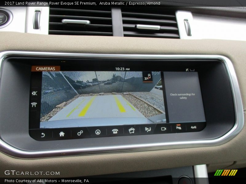 Aruba Metallic / Espresso/Almond 2017 Land Rover Range Rover Evoque SE Premium