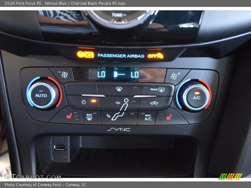 Controls of 2016 Focus RS