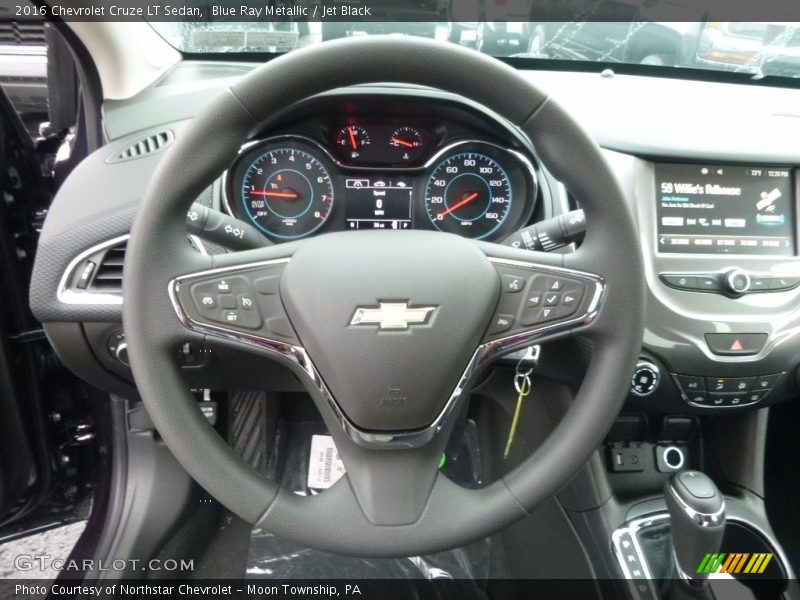 Blue Ray Metallic / Jet Black 2016 Chevrolet Cruze LT Sedan