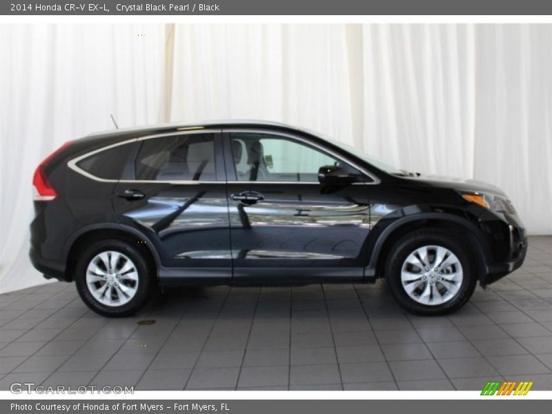 Crystal Black Pearl / Black 2014 Honda CR-V EX-L