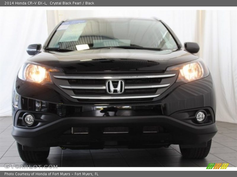 Crystal Black Pearl / Black 2014 Honda CR-V EX-L