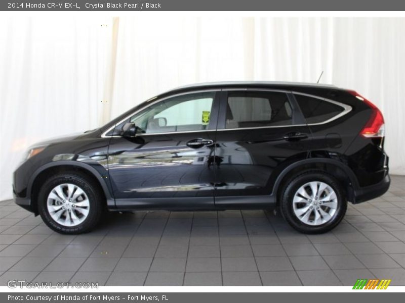Crystal Black Pearl / Black 2014 Honda CR-V EX-L