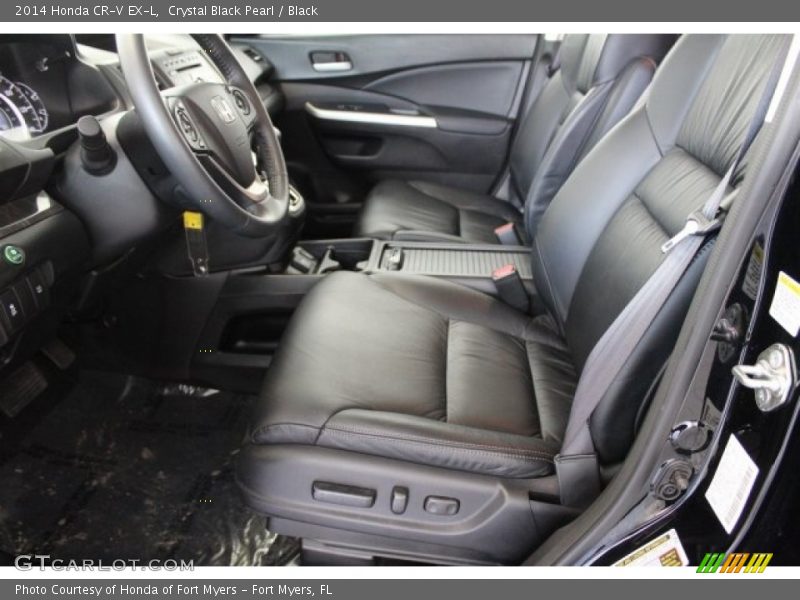 Crystal Black Pearl / Black 2014 Honda CR-V EX-L