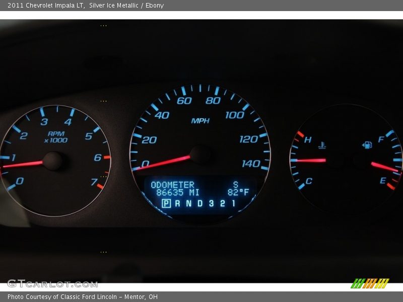 Silver Ice Metallic / Ebony 2011 Chevrolet Impala LT