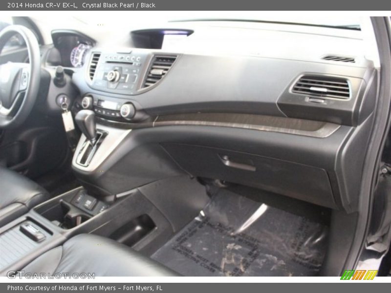 Crystal Black Pearl / Black 2014 Honda CR-V EX-L