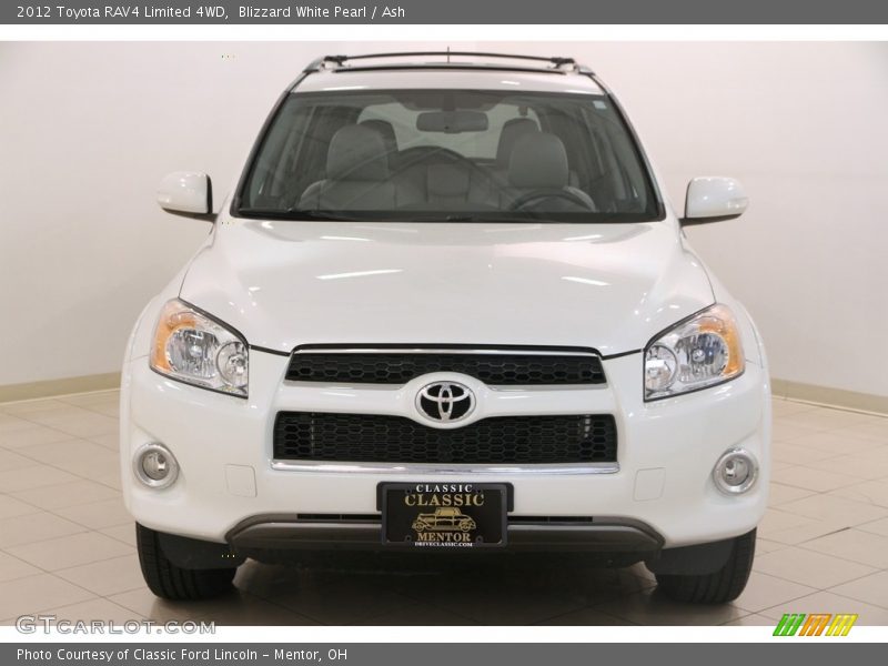 Blizzard White Pearl / Ash 2012 Toyota RAV4 Limited 4WD