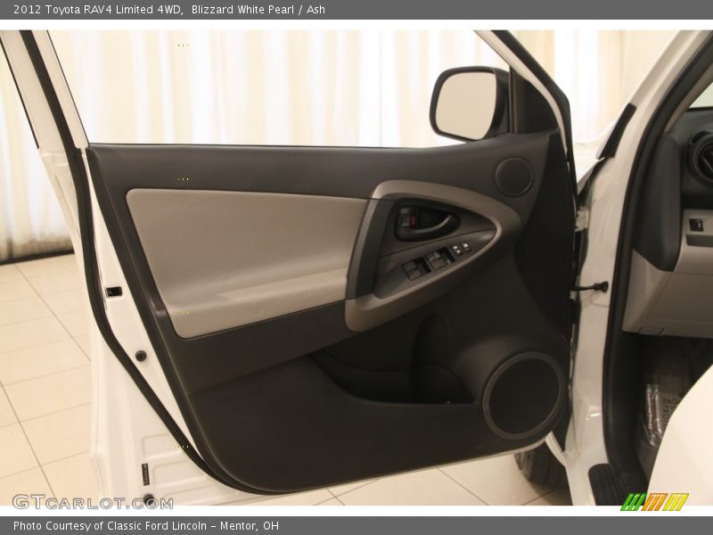 Blizzard White Pearl / Ash 2012 Toyota RAV4 Limited 4WD