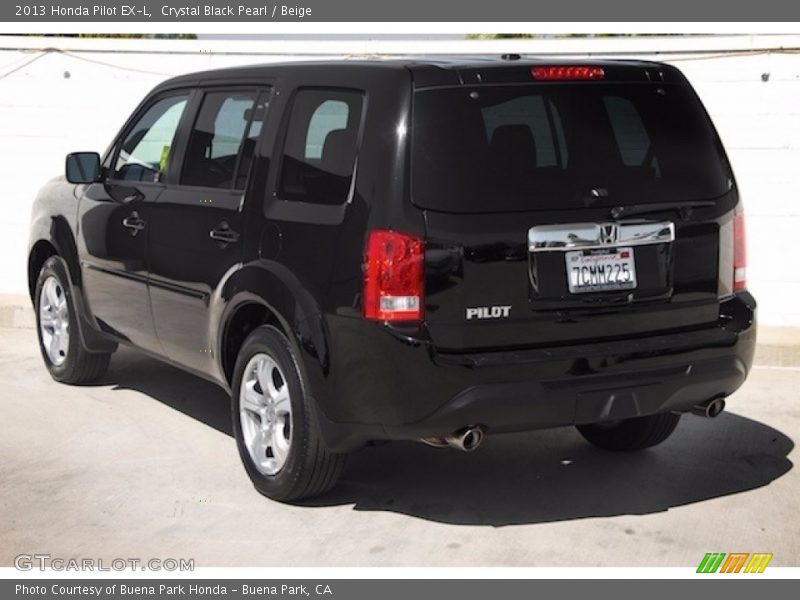 Crystal Black Pearl / Beige 2013 Honda Pilot EX-L