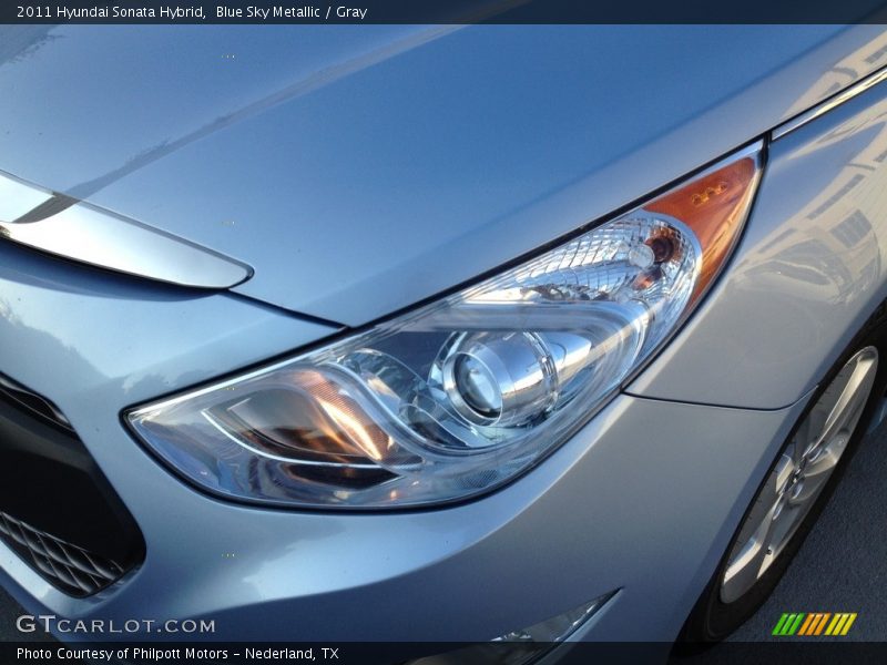 Blue Sky Metallic / Gray 2011 Hyundai Sonata Hybrid