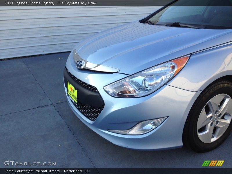 Blue Sky Metallic / Gray 2011 Hyundai Sonata Hybrid