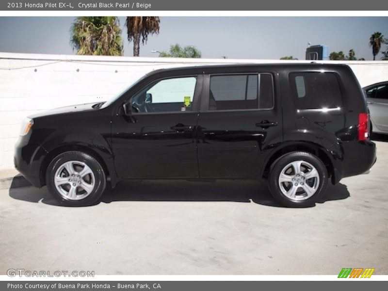 Crystal Black Pearl / Beige 2013 Honda Pilot EX-L