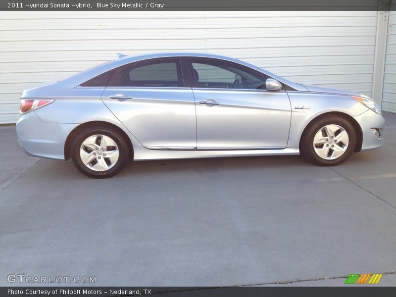 Blue Sky Metallic / Gray 2011 Hyundai Sonata Hybrid