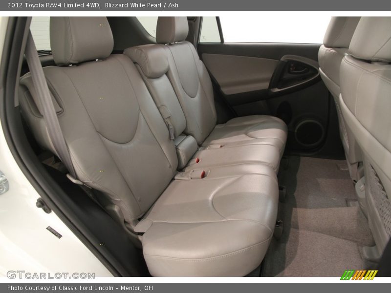 Blizzard White Pearl / Ash 2012 Toyota RAV4 Limited 4WD