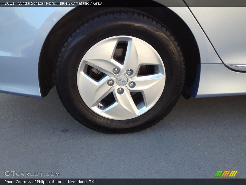 Blue Sky Metallic / Gray 2011 Hyundai Sonata Hybrid
