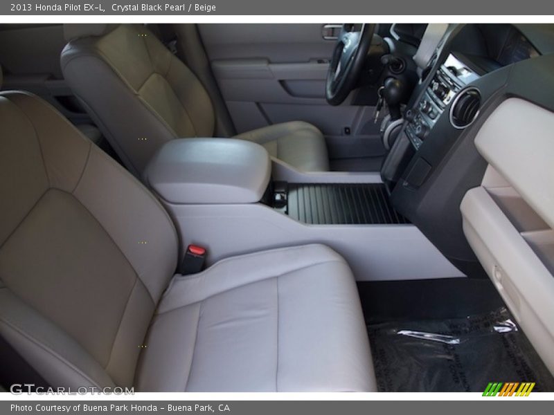Crystal Black Pearl / Beige 2013 Honda Pilot EX-L