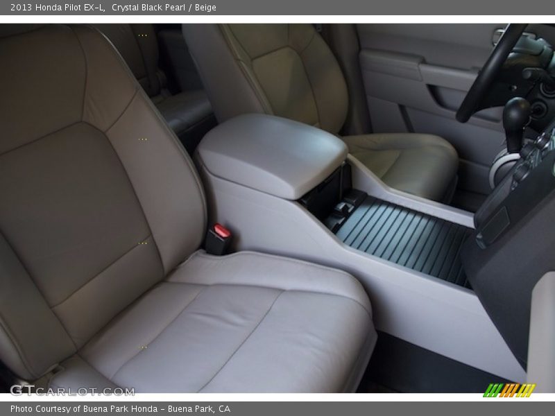 Crystal Black Pearl / Beige 2013 Honda Pilot EX-L