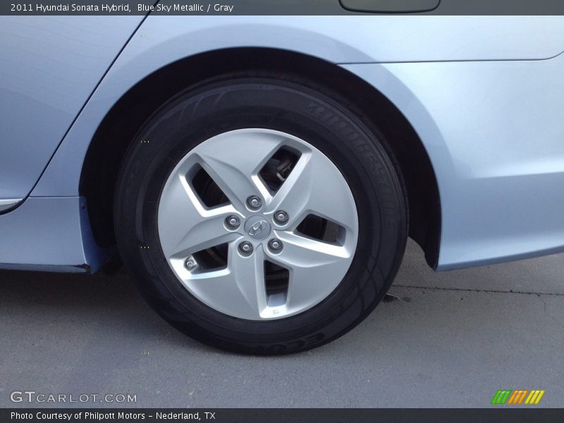 Blue Sky Metallic / Gray 2011 Hyundai Sonata Hybrid