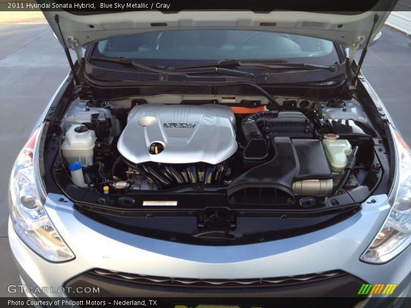 Blue Sky Metallic / Gray 2011 Hyundai Sonata Hybrid