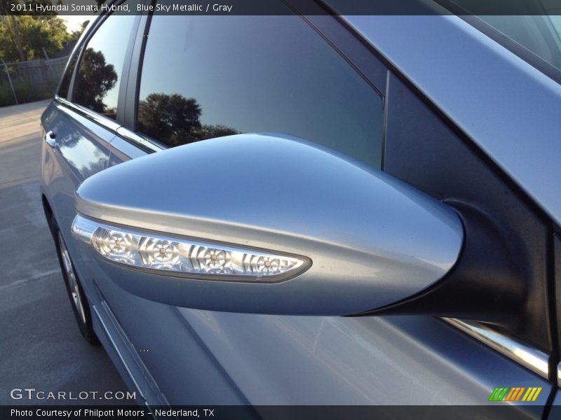 Blue Sky Metallic / Gray 2011 Hyundai Sonata Hybrid